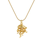 Party Terrifying Skull Head 925 Sterling Silver Necklace