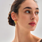 Large Irregular Natural Pearl Knot Lightweight 999 Sterling Silver Stud Fine Jewelry Earrings for Women(Pre-Sale) Electroforming