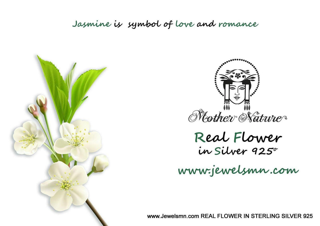 Jasmine Twig Ring - Delicate Sterling Silver with Sparkling Zircon-4