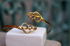 Nature-Inspired Sea Shell Cuff Bracelet, Silver and Gold (Adjustable)-2