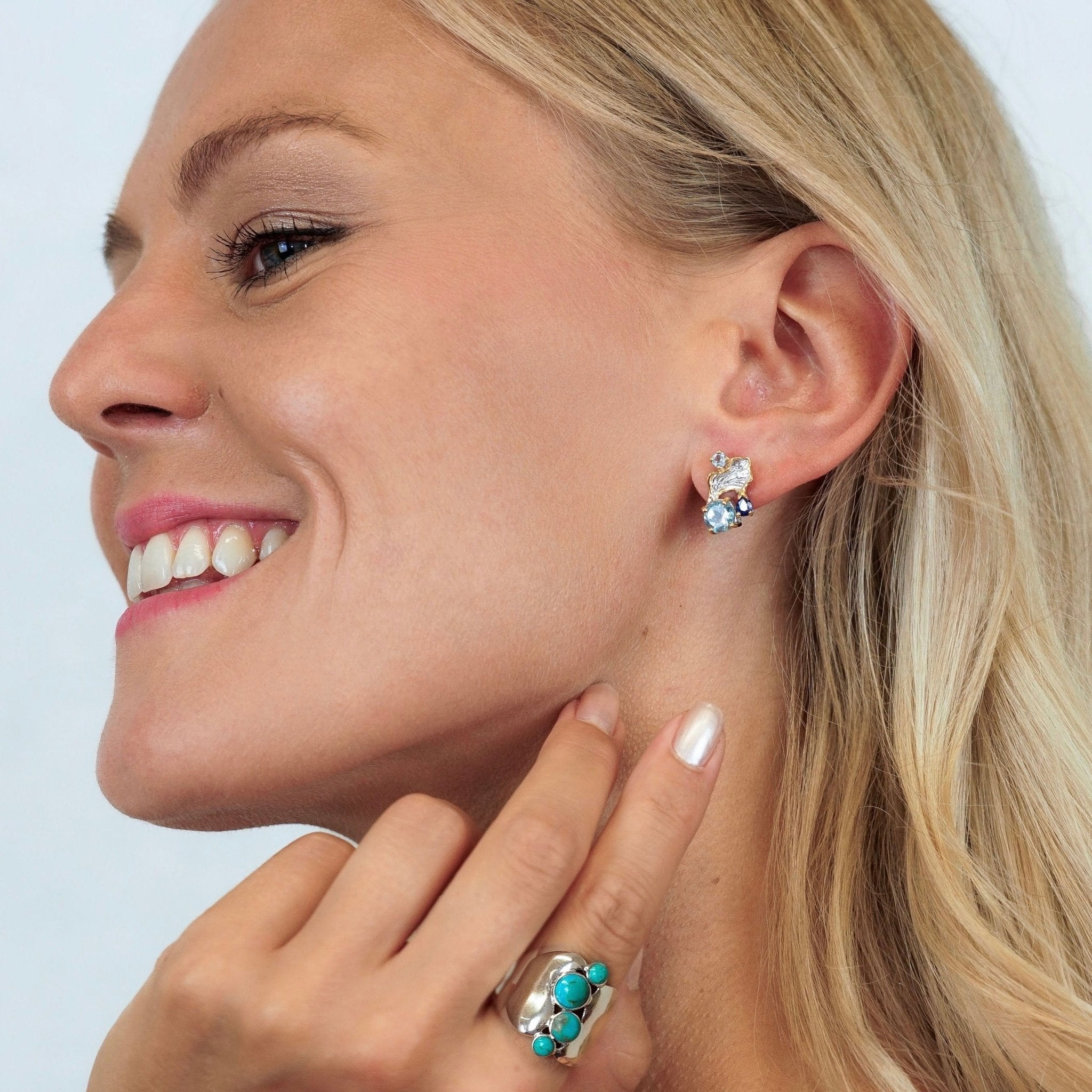 Earrings Wings - Sterling Silver Angel Wing Earrings-1