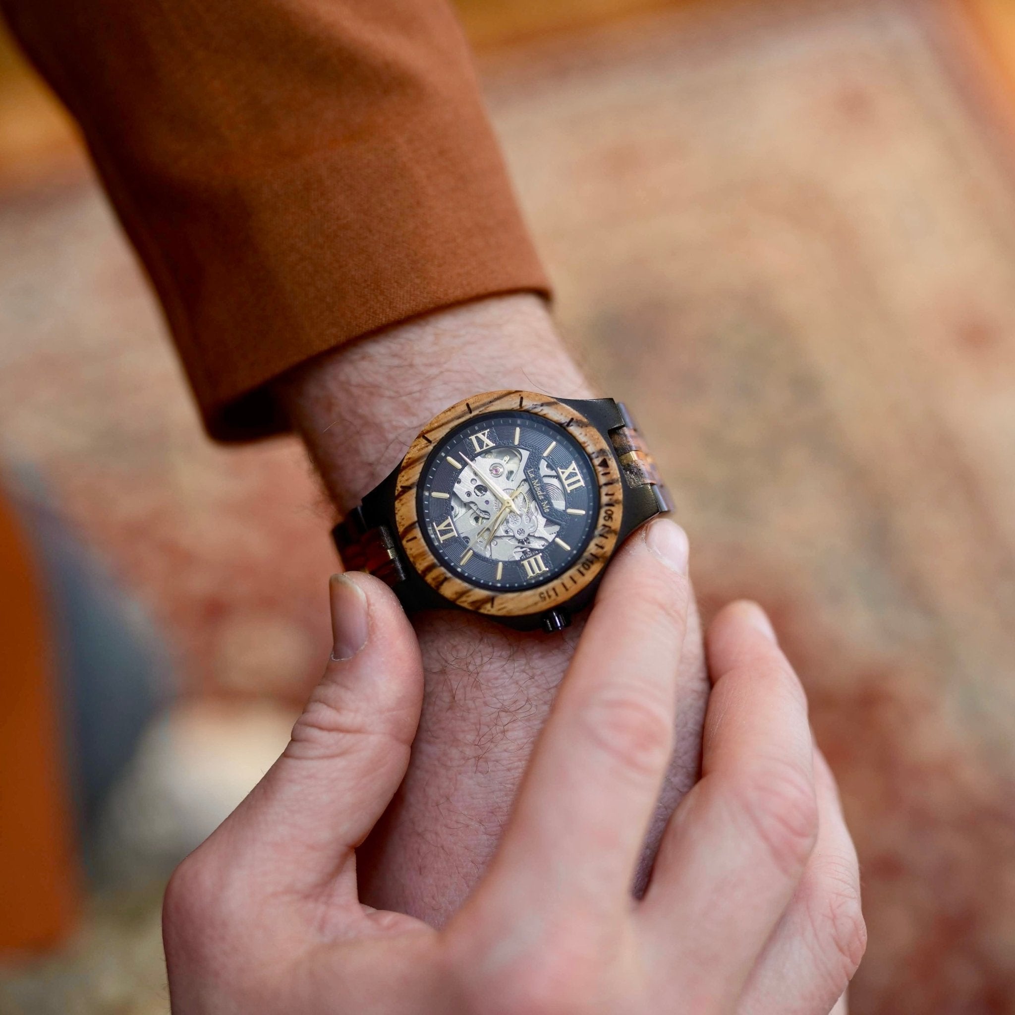 Watch Notterdam Automatic Zebrawood - Eco-Friendly Wooden Watch-1