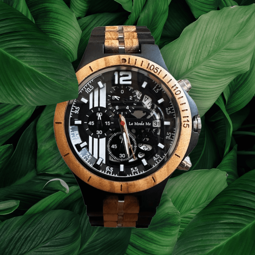 Watch Templer Knight Zebrawood - Eco-Friendly Wooden Timepiece-0